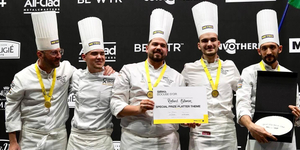 Díjat nyert a magyar csapat a Bocuse d’Or döntőjében