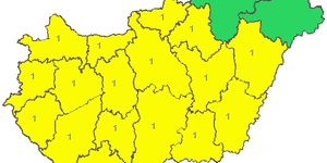 Zivatarokra figyelmeztet a HungaroMet: akár jégeső is jöhet hétfőn