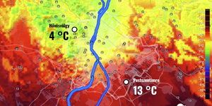 Közel 10 fokos hőmérséklet különbség alakult ki Budapesten belül