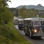 Retró buszkonvoj vonul végig péntek délelőtt Budapesten