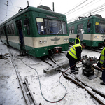 Baleset történt Budakalászon, nem közlekedik a HÉV