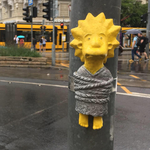 Új miniszobra van Budapestnek: egy Simpson-figura