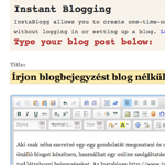 Írjon blogbejegyzést blog nélkül!