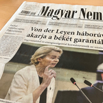 A Magyar Nemzet csütörtöki címlapja kiváló időzítéssel száll bele a háborúpártiságba