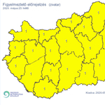 Az ország egész területére figyelmeztetést adott ki a meteorológiai szolgálat