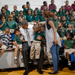 Fotó: Szerelmes kisfiú lopta el a showt Obama elől