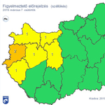 Viharos szél miatt adtak ki figyelmeztetést hat megyére