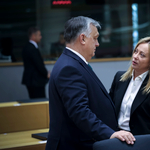 Orbán és Giorgia Meloni még az EU-csúcs előtt egyeztettek