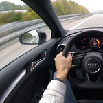 Utolérte a szuperexpresszt is 322 km/h-val ez az Audi RS3-as - videó