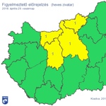 Viharosnak ígérkezik négy megyében a vasárnap, itt a figyelmeztetés