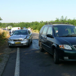 Taxi ütközött mikrobusszal - fotó