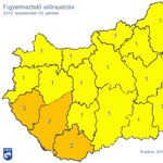 Lehűlés jön, esőözönnel - emelték a figyelmeztetési fokozatot