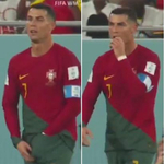 Ronaldo a nadrágjából nassolt valamit meccs közben