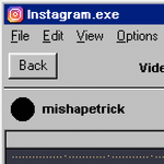 GIF: ilyen lett volna az Instagram.exe a Windows 95-ben