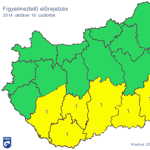 Figyelmeztetést adtak ki, még jég is eshet – térkép