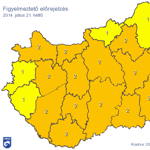 Nagy eső zúdulhat kilenc megyére a forróságban