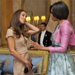 Kate Middleton és Michelle Obama találkozása - fotók