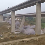 Videó: így robbantottak fel egy 12 ezer tonnás német viaduktot