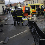 Óriási nagyot csattant két mentőautó Szegeden