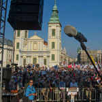 Rohamrendőrök a Milla tüntetésénél