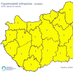 Az egész országra figyelmeztetést adott ki a meteorológiai szolgálat