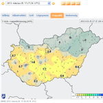 Így terjedt a hóesés óráról órára - mozgó térkép