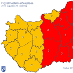 Szakadó esőre ébredt Budapest