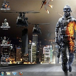 Letölthető Battlefield 3 téma Windows 7-hez