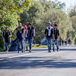 Ausztriában megindult a menekültek menete Graz felé – fotók