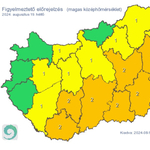 Riasztást adtak ki zivatarok miatt, az ország jelentős részén nagy melegre figyelmeztetnek