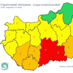 Vörös figyelmeztetés van érvényben a nagy meleg miatt délen, északon zivatarokra lehet számítani