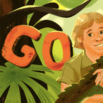 Miért került ma a krokodilvadász Steve Irwin a Google főoldalára?