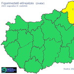 Három megyére adtak ki figyelmeztetést zivatarok miatt a nyár utolsó napjára