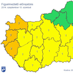 Térkép: Szombaton is eső boríthatja be az országot