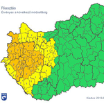 Narancssárga riasztást adtak ki – térkép