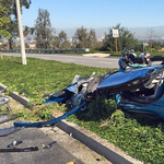 Kilapította a BMW i8-at a betonkeverő