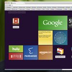 Látványos indító lap a Chrome-hoz, Windows 8 stílusban