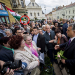 Az MTI kihagyta a dulakodást Orbán pécsi látogatásából (fotók)