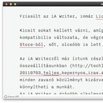 Frissült az iA Writer, immár Lion kompatibilis!