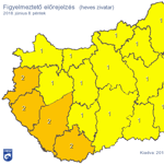 Narancs figyelmeztetést adtak ki négy megyére péntekre heves zivatar miatt