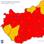 Térkép: Vörösben úszik az ország, nem tágít a hőség