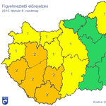 Térkép: Narancs figyelmeztetést is kiadtak holnapra