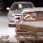 Ez történik, ha egy 1959-es és egy 2009-es Chevrolet frontálisan ütközik – videó