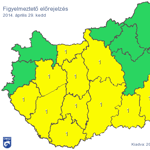 11 megyére és Budapestre is figyelmeztetést adtak ki az özönvízszerű eső miatt