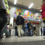 Fotó: Ez a festmény díszíti mától a keleti pályaudvari metrót