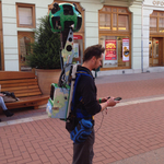 Fotó: Szegeden a Google Street View hátizsákos embere