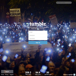 Fotó: A Tumblr bejelentkezési oldalára is kikerült az internetadós tüntetés