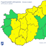 Az Alföld kivételével bárhol leszakadhat pénteken az ég