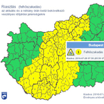 Riasztást adtak ki Budapestre is a felhőszakadások miatt – térkép