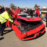 Csúnyán összetört egy Ferrari 458 Speciale Johannesburgban